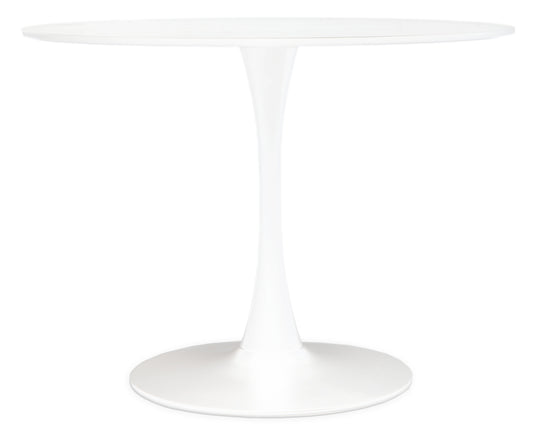 PELLE SMALL DINING TABLE WITH WHITE TOP