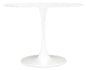PELLE SMALL DINING TABLE WITH WHITE TOP