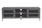 QUEN TWO DOOR GREY METAL MEDIA UNIT