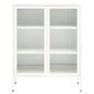 QUEN TWO DOOR WHITE METAL CABINET