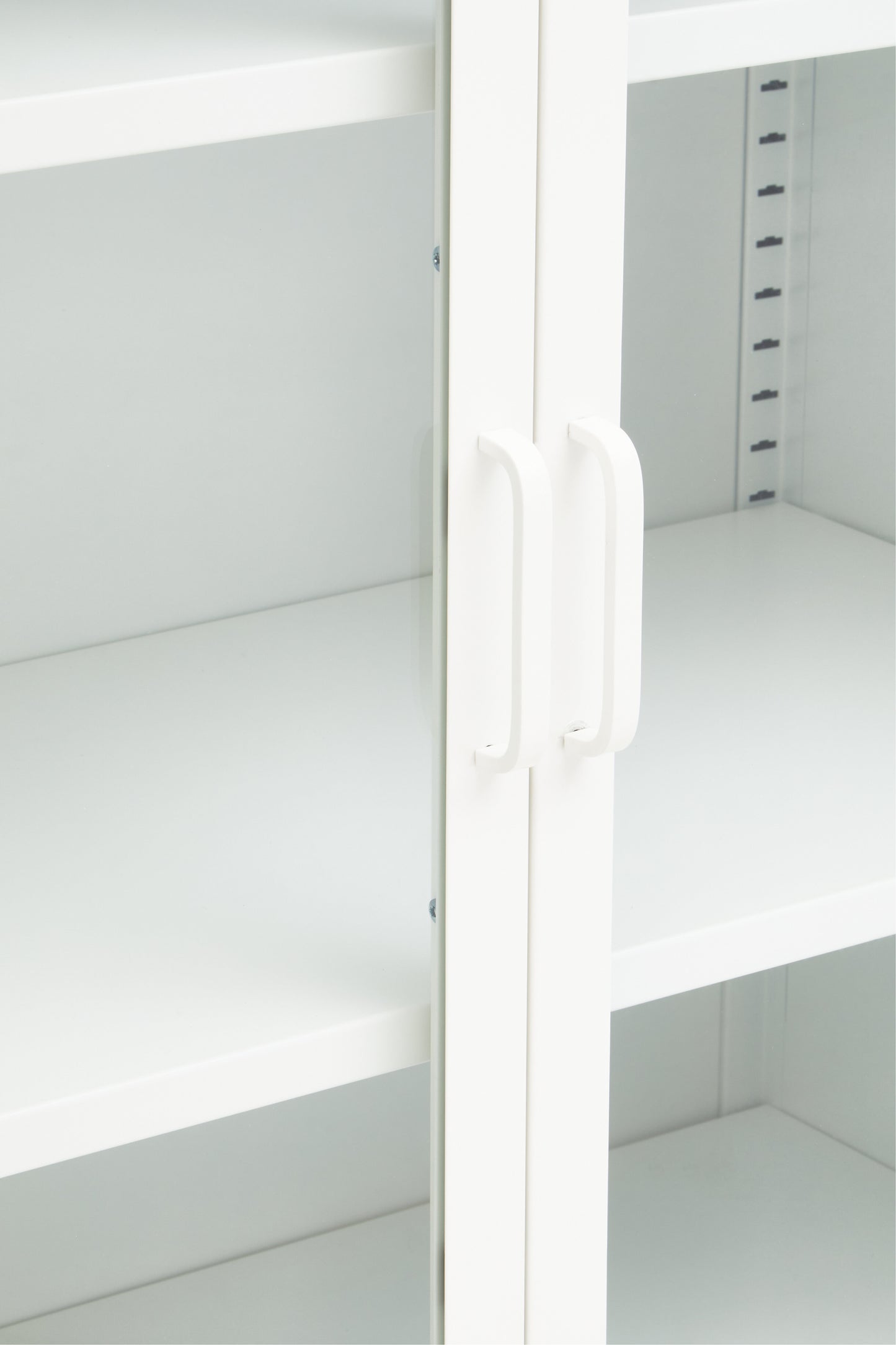 QUEN TWO DOOR WHITE METAL CABINET