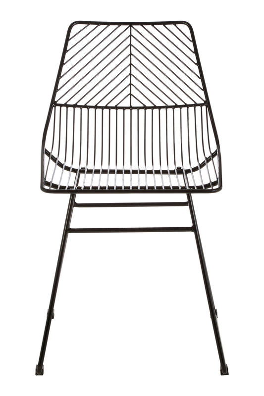 SELMA SMALL BLACK METAL WIRE CHAIR