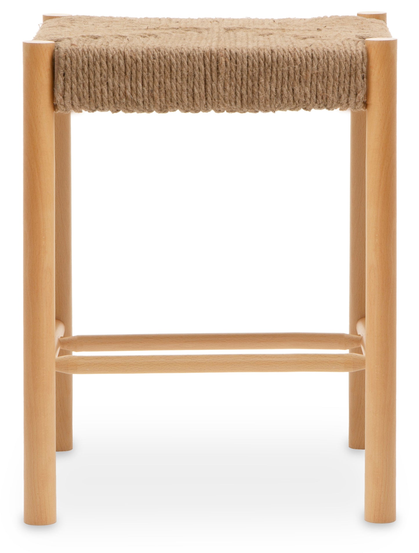 SVEN NATURAL ROPE AND WOOD STOOL