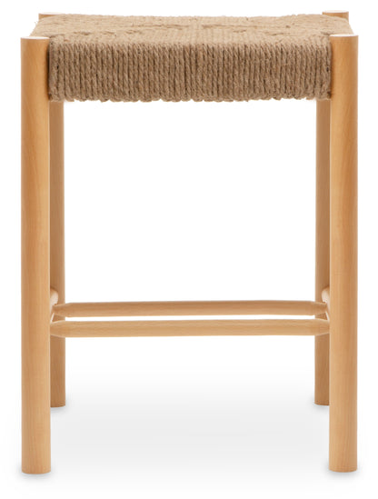 SVEN NATURAL ROPE AND WOOD STOOL