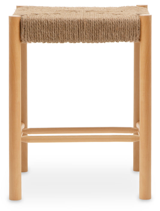 SVEN NATURAL ROPE AND WOOD STOOL