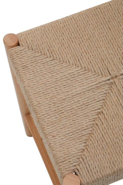 SVEN NATURAL ROPE AND WOOD STOOL