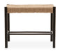 SVEN NATURAL ROPE AND BLACK WOOD SMALL BENCH